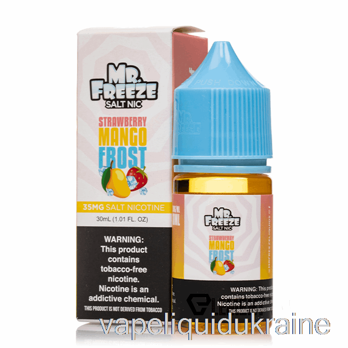 Vape Liquid Ukraine Strawberry Mango Frost - Mr Freeze Salts - 30mL 50mg